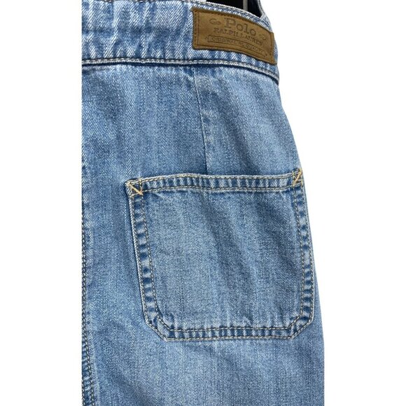 Polo Ralph Lauren Girls Size 16 Denim Jean Button-Front Jumper Dress NWT New - Picture 8 of 13